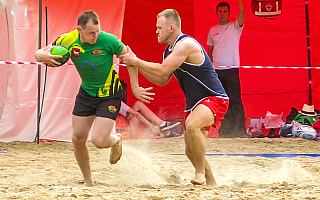 Rugbyści walczą o Puchar Polski na olsztyńskiej plaży